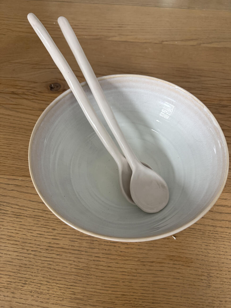 Serving Bowl &amp; Spoon Set $148